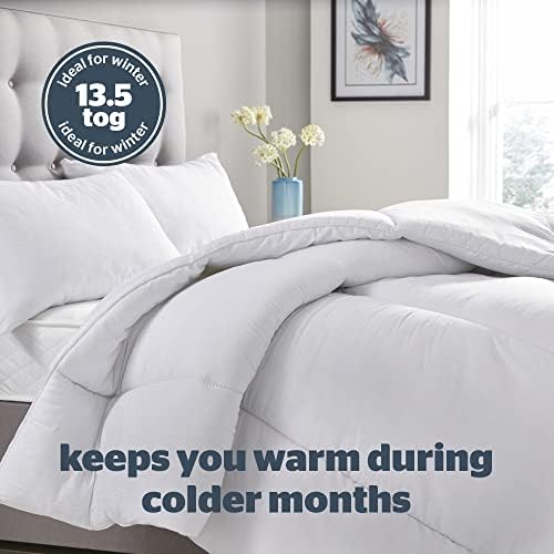 Silentnight Bounceback Duvet 13.5 Tog  Winter Warm Quilt Machine Washable and Hypoallergenic - Single, White