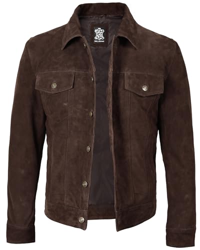 Premium Lambskin Leather Vintage Trucker Jacket Men - Shirt Collar Leather Jackets For Mens2
