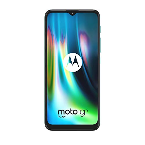 Motorola Moto G9 Play - 6.5 インチ Max Vision HD+ スクリーン、Qualcomm Snapdragon 662 プロセッサ、48MP トリプル カメラ システム、5000 mAH バッテリー、デュアル SIM、4/64GB、Android 10 - カラー グリーン