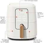Thcbme 6 Quart Touchscreen Air Fryer, White Icing by Drew Barrymore (White Icing)