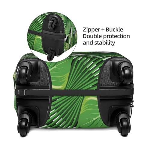 Tropical Leaves Print Luggage Suitcase Covers Elastic Washable Luggage Protector Luggage Covers For Suitcase4