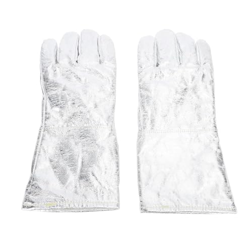Guantes de soldadura aluminizados de alta resistencia térmica para trabajos de fundición