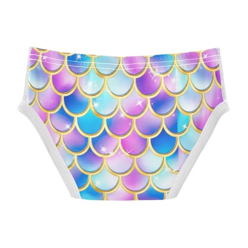 ODAWA Mermaid Scales Boy Briefs, Boy Underwear 2T2