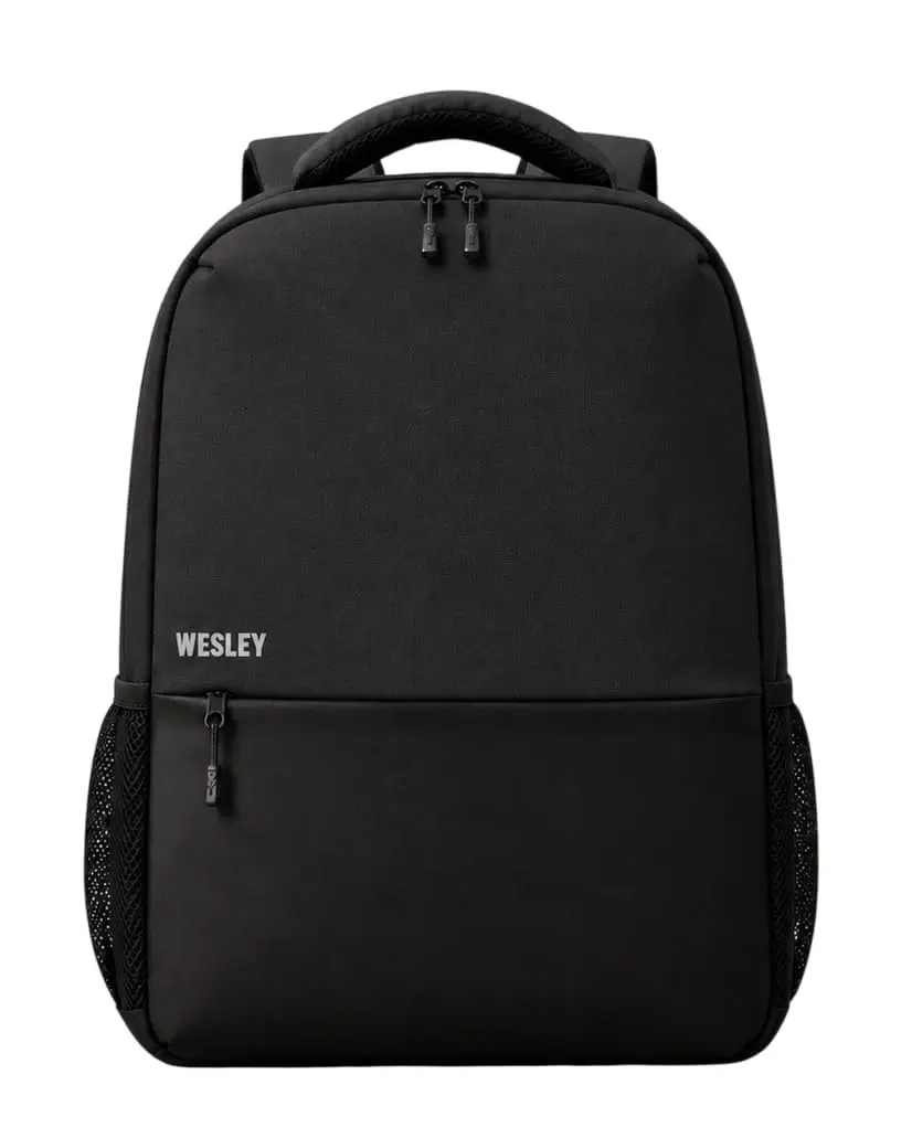 Wesley Milestone 2.0 Casual Waterproof Laptop Backpack/Office Bag/School Bag/College Bag/Business Bag/Travel Backpack (Dimensions:13x18 inches) (Compatible with 15.6" laptop) 30 L, Charcoal black - 61% off at DetectaDeal