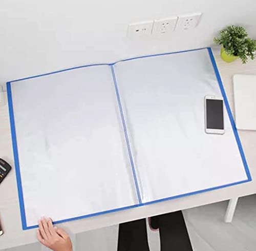 Image of Display Book File and Folder A3 Size (40 Leaf) for Certificates, Super Deluxe Quality, Transparent Sleeves Pocket, Presentation Files (2)