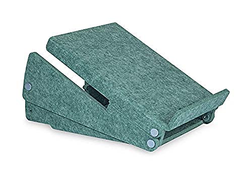 BakkerElkhuizen Ergo-Top 320 Circular Laptop Stand_Green Support pour Ordinateur Portable, Feutre Pet (Recyclable et Durable), Vert, 215 x 350 x140 Cover