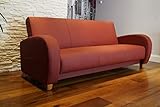 Quattro Meble Weinrot Echtleder 3 er Sofa Mediolan Breite 222cm mit Schlaffunktion und Bettkasten Ledersofa Echt Leder Couch große Farbauswahl !!!