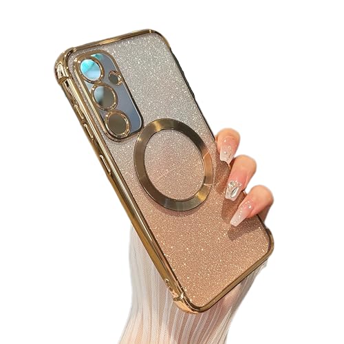 Coque Samsung S23 FE 5G magnétique transparente pailletée antichoc