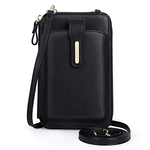 Pomelo Best Bolso bandolera para mujer con protección RFID, con muchos compartimentos y correa ajustable para el hombro Cover