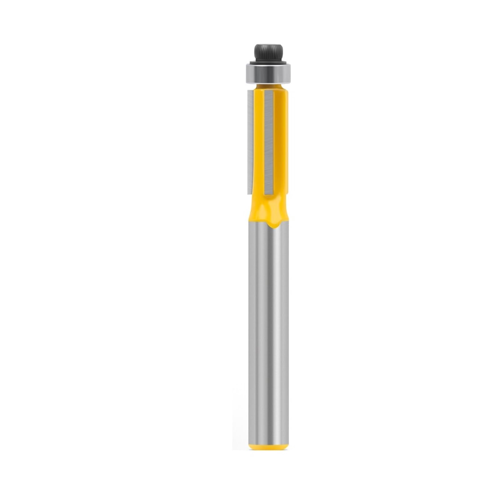 1/3pcs 6mm 6.35mm Shan Router Bit with Bearing for Wood Template Pattern Tungsten Carbide Milling Cutter for(6X7.96mm)