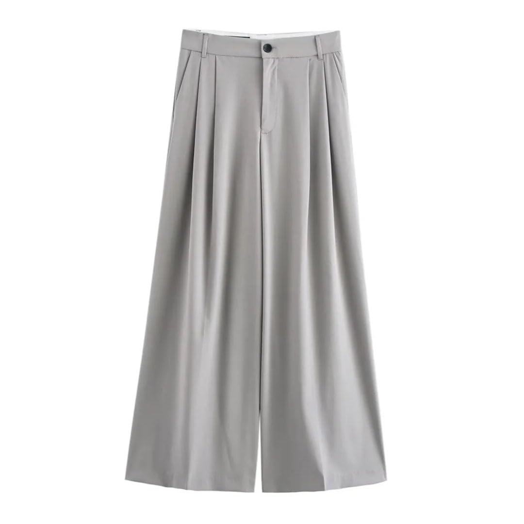 Ensemble de pantalons à double pli sans manches pour femme