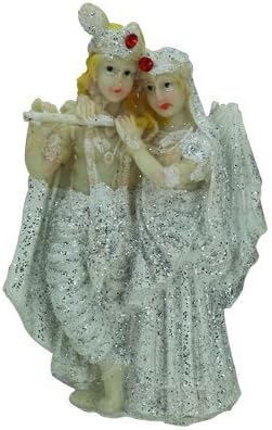 Shaishom White Marble Krishna Radha For Idol Statue