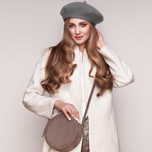 Image of Jolbndcv 6PCS Beret, French Beanie, Outdoor, Winter, Fashion Lady Hat | One Size Fits Most,Solid Color,Stretchable,for All Season