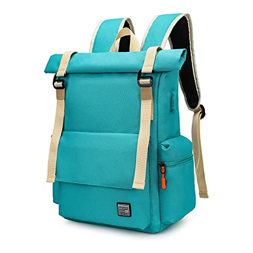 EverVanz Sac à dos pour ordinateur portable Femmes et hommes Sac à dos léger en résistant à l'eau Voyage Randonnée Sac à dos élégant en plein air Sac décontracté d'école avec port de chargement USB Cover