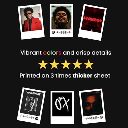 Image of Funk You Store Weeknd Posters | The Weeknd Polaroids Kit (Set of 15) | Collage Kit Mini Polaroid Size (8 x 6 cm) Posters for Phone Accessories, Bedroom, Office, Living room (Weeknd)