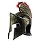WRITWAA Elmo Romano da Uomo Cresta Rossa Casco da Soldato per Costume Cosplay Storico Accessorio Leggero per Feste Carnevale e Halloween