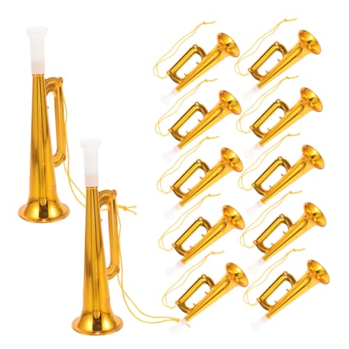 BESPORTBLE 25 Piezas Trompeta de Plástico para Animar Bocina Portátil para Conciertos Eventos Deportivos y Fiestas Accesorio para Animar Multieventos Sonido y Fuerte Fácil de Usar