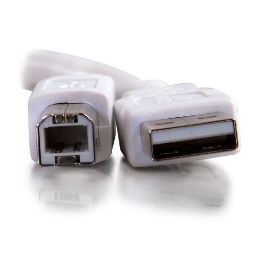 C2G Usb Cable, Usb 2.0 Cable, Usb A To B Cable, 3.28 Feet (1 Meter), White, Cables To Go 13171 #TOP3