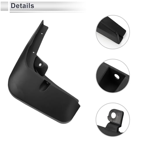 Image of X AUTOHAUX 1set Front and Rear Mud Flaps Splash Guards Mud Guards for Audi Q7 2016-2019 W /Mount Accessories
