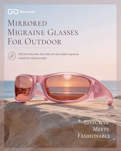 Image of Wraparound Migraine Glasses,FL-Flex Light Sensitivity Glasses for UV400 Protection,Fluorescent LED Glare,Photophobia