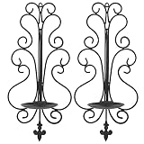 Wall Candle Sconce Holder Set of 2, Candle Sconces Wall Decor for Living Room Dining Room Bedroom, B
