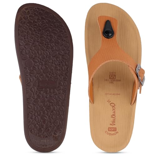 Image of WALKAROO Women's Fashion Sandals with Cushion Sole, Toe Seperator, Broad Straps and Lightweight - WE2349