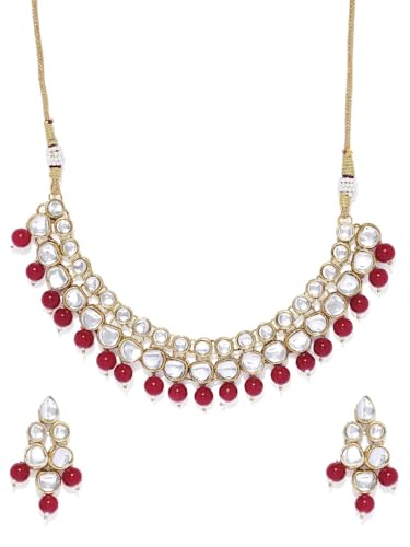 Juego de joyas chapadas en oro 18k latón rojo talla S DMZ-2505