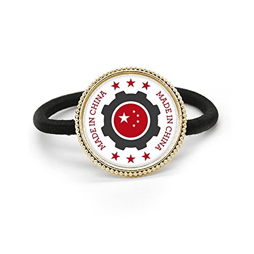 Tocado de goma de la banda en plata china y metal rojo con estrellas nacionales