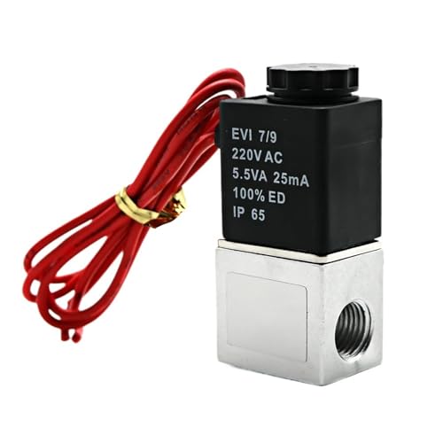 Électrovanne 12V 220V NF action directe pour stopper fuites eau air
