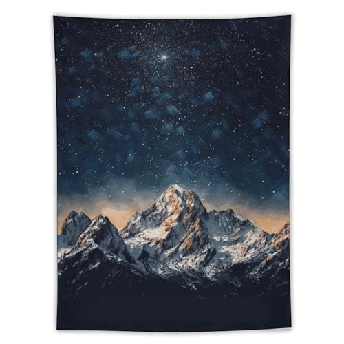 Tenture nuit étoilée en tissu pour une chambre poétique pleine de sérénité