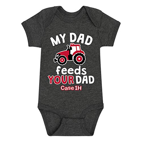 Image of My Dad Feeds Your Dad Case IH - Infant Baby One Piece