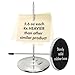 Restaurant Receipt Holder, Stainless Steel Check Spindle with 3.2 Inch Round Base, Desk Straight Rod 6.3 Inch Long for Bill Fork Stick and Paper Memo Holder Spike, 2 Pcs