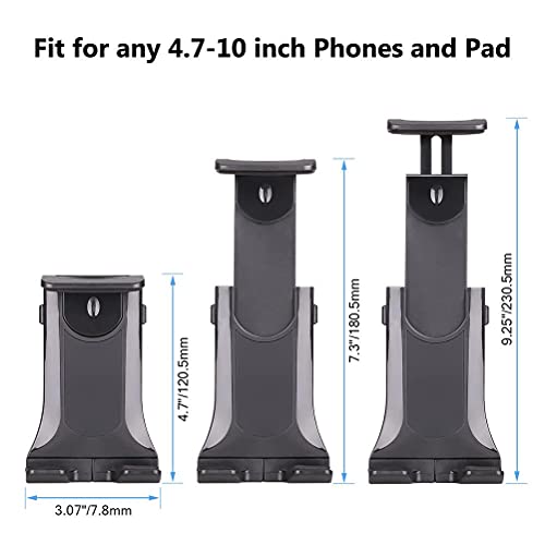 Hosuho Adjustable Cart Phone Holder 360 Degree Rotating Mobile Phone Holder Universal for Bicycle Boat, Car - Image 4