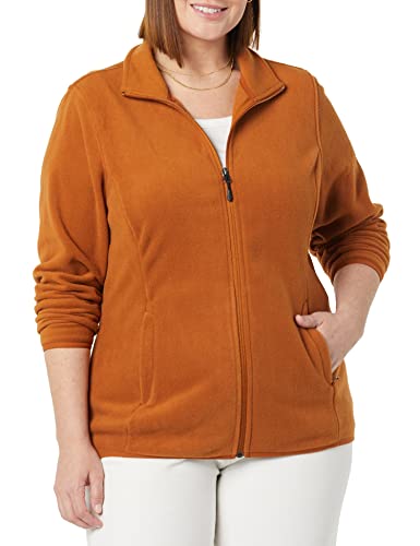 Image of Amazon Essentials Women's Classic-Fit Full-Zip Polar Soft Fleece Jacket, Outerwear Coat with Cuffs (Available in Plus Size)