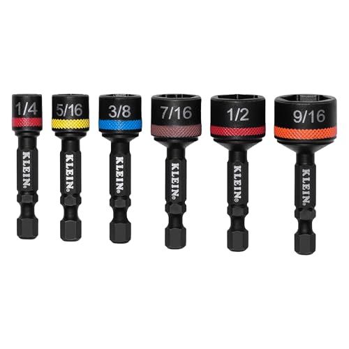 Klein Tools 32926S 2-Inch Magnetic Power Nut Setters, Compact Impact