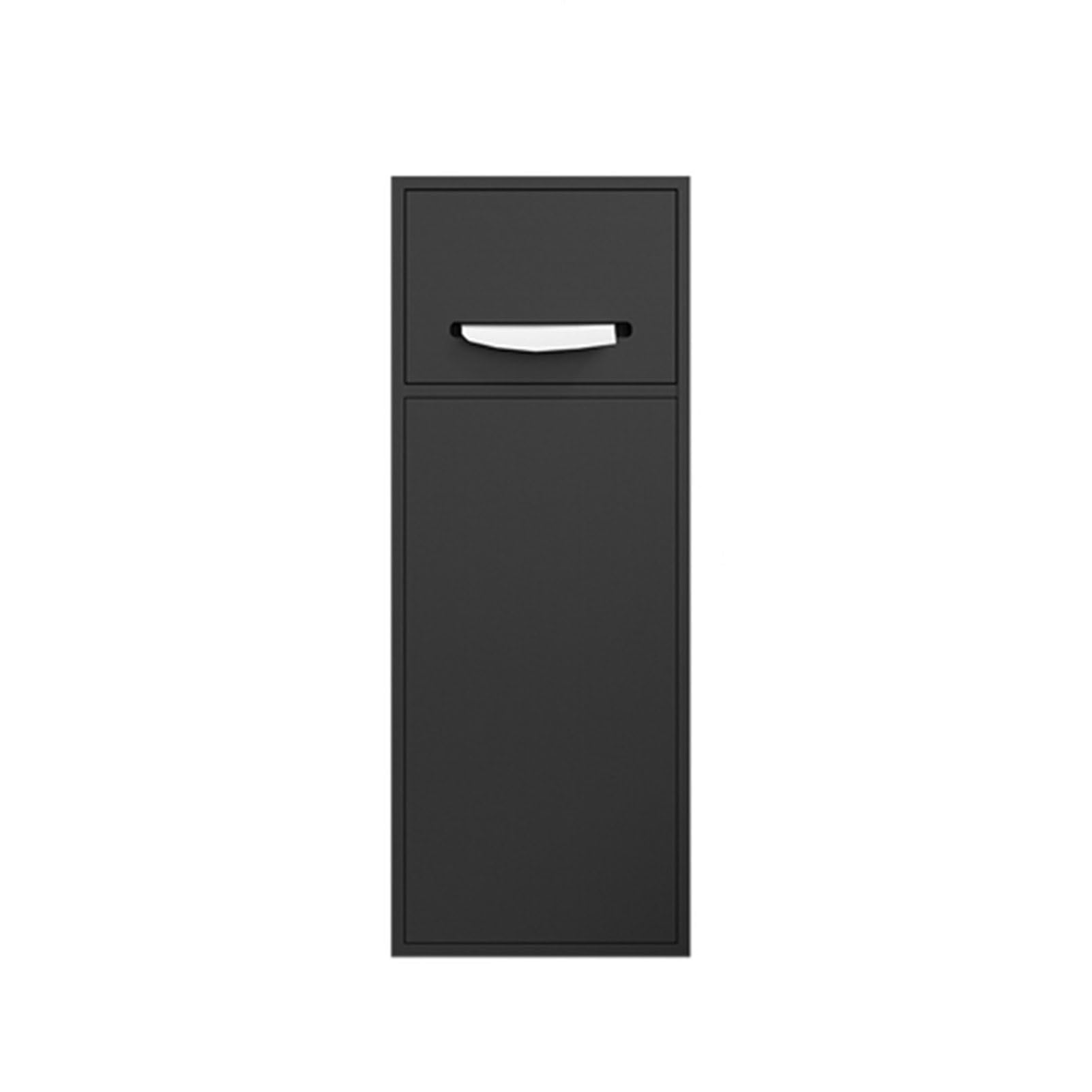 GLJTUO Built-in Shower with Tilt-Out Trash Can, Waterproof Sto Solut for Bathroom, Kitchen, and Living Room - Space-Saving nizer,Negro-28x70x13.5cm