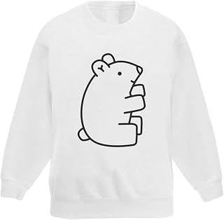 Azeeda 'Cute Polar Bear' Kid's Sweatshirt/Jumper (7-8 Years) (KW00030063)