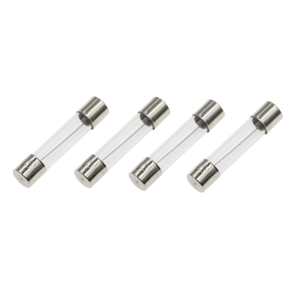100 sztuk bezpieczników szklanych 6 x 30 mm, 6 x 30 mm, 250 V, 0,5 A, 1 A, 2 A, 4 A, 6 A, 8 A, 10 A, 15 A, 20 A, 25 A, 30 A, AMP, bezpiecznik rurowy (F5A)
