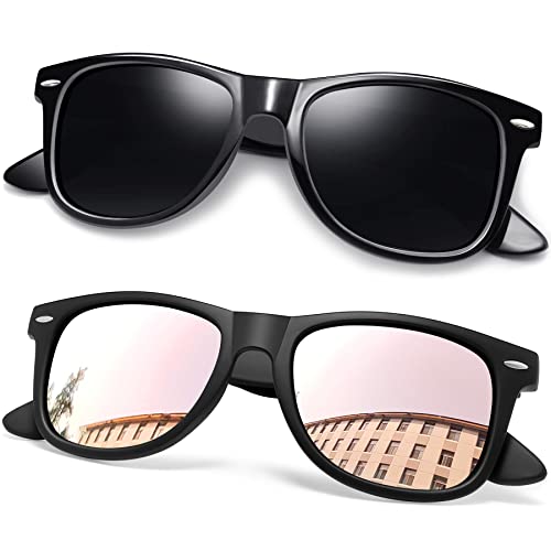 Image of Joopin Square Sunglasses Polarized UV400 Designer Sun Glasses Men Women | Oversized, Plastic Frame, Retro, Vintage, Unisex, Trendy Shades for Driving, Party, Fishing, Business, Costume