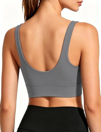 Image of Buauty Sports Bras for Women, High Support Sport Bra Workout Built in Bra Scoop Neck U Back Yoga Sports Bra