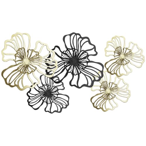 Décoration murale fleur en métal ifundom pour créer un salon chaleureux et un jardin poétique