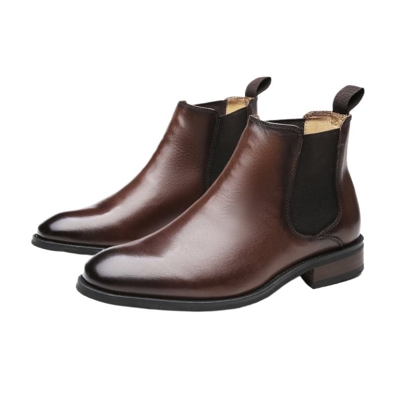 Mens Boots Shoe Formal Oxfords Classic Lace-up Comfortable Men's Loafers Casual Slip On Shoes Soft for Lightweight Driving(White-Patch Five-Pointed star4,7.5)