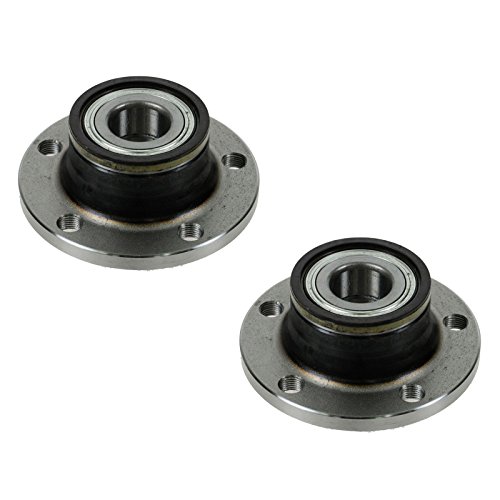 Image of TRQ Rear Left and Right Wheel Bearing and Hub Assembly Set 2 Piece Compatible with 15-18 Audi Q3 08-09 TT 15-19 Volkswagen Beetle 12-22 Passat 05-10 Jetta 09-16 Tiguan Front Wheel Drive 07-16 Eos