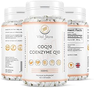 CoQ10 300mg - 120 Vegan Capsules (4 Month Supply) - CoEnzyme Q10 Naturally Fermented Ubiquinone Coenzyme - High Strength UK Made