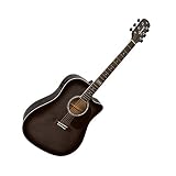 Violão Eletroacústico Dreadnought Folk Cutaway Aço GF-1D CEQ Translucent Black