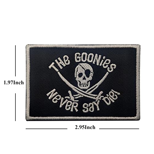 The Goonies Never Say Die Cute Patch Embroidered Fabric Applique Funny Patches Tactical Military Morale Combat Armband Badges #TOP2