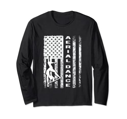 Drapeau de danse aérienne - Cadeau de fitness Manche Longue