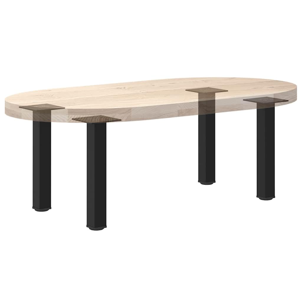 Patas de mesa de café, 4 unidades, acero negro, 30 – 32 cm, altura regulable, con tornillos, patas de muebles para mesa de café, estructura de mesa, estable, antideslizante, diseño industrial