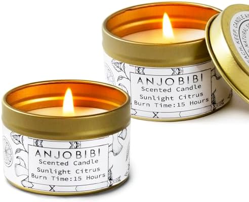 Health Household Health Care Aromatherapy Candles (Citrus, 2 Oz,2 Pack)…