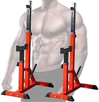 Adjustable Squat Rack for Home Gym, Multi-Function Strength Training, Space-Saving Design for Full Body Workouts